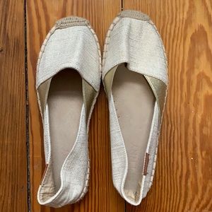 Sperry gold tone espadrilles